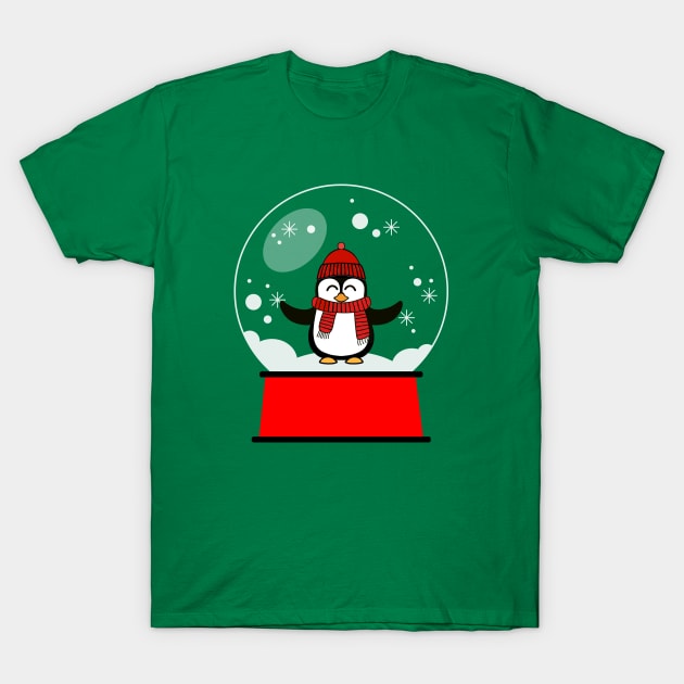 PENGUIN Snowglobe T-Shirt by SartorisArt1